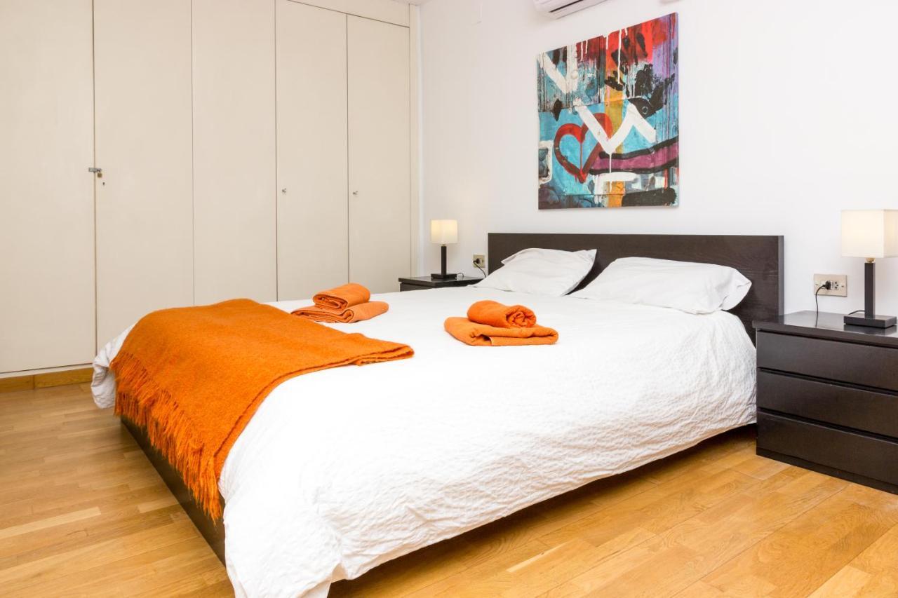 Vila Olimpica Skyline Barcelona Zimmer foto