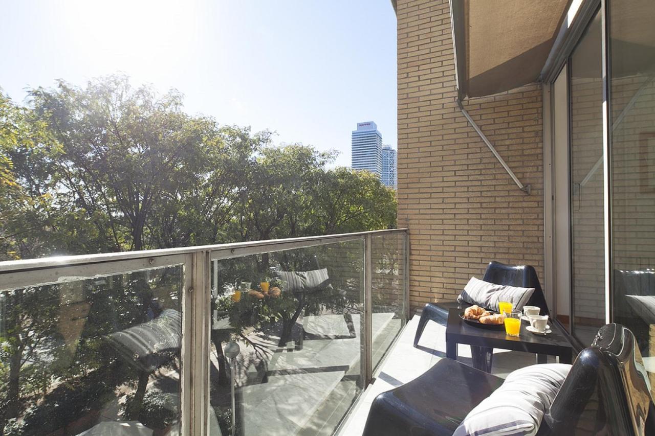 Vila Olimpica Skyline Barcelona Zimmer foto